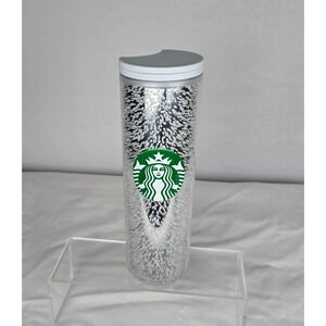 Starbucks Tumbler Platinum Bubbles White 2020 Acrylic 16oz New